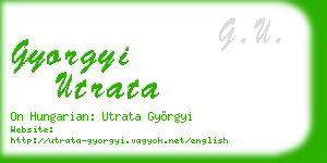 gyorgyi utrata business card